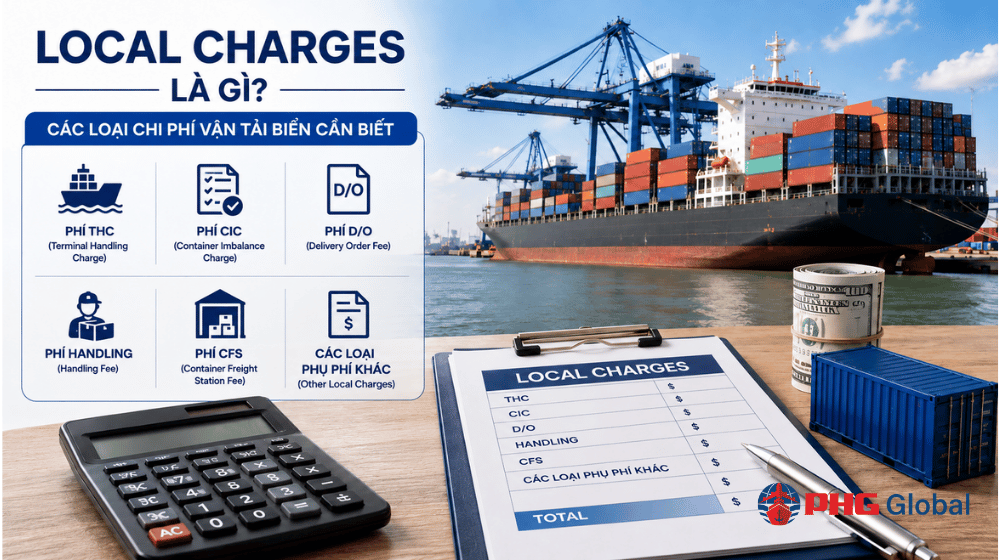 You are currently viewing Local charges là gì? Các loại chi phí vận tải biển cần biết