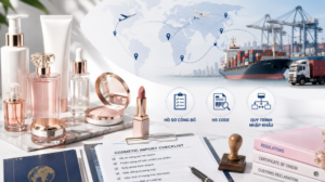 Read more about the article Thủ tục nhập khẩu mỹ phẩm chính ngạch: Hồ sơ công bố, HS code & quy trình